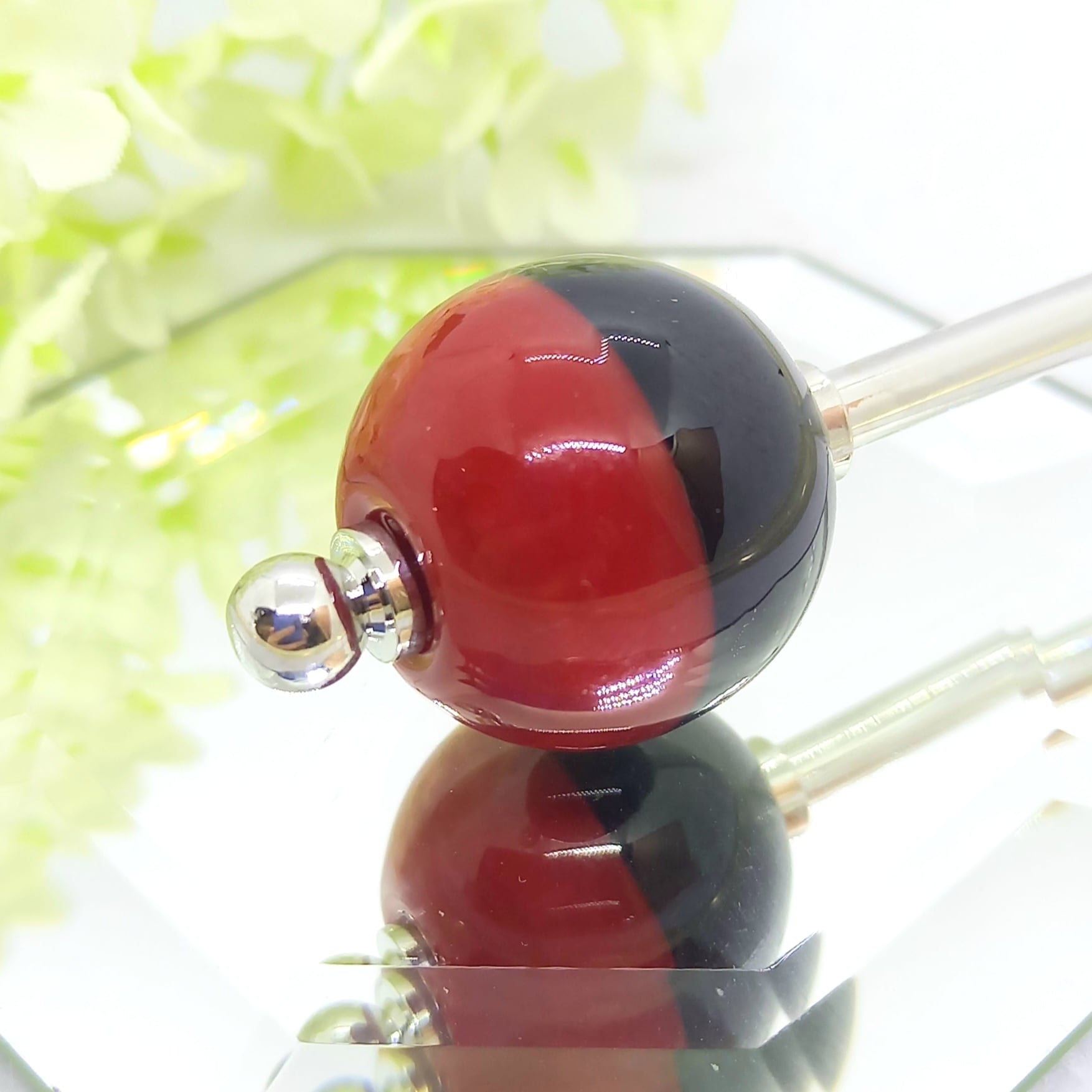 秋色モードカラーのとんぼ玉・簪 秋色モードカラーのとんぼ玉・簪