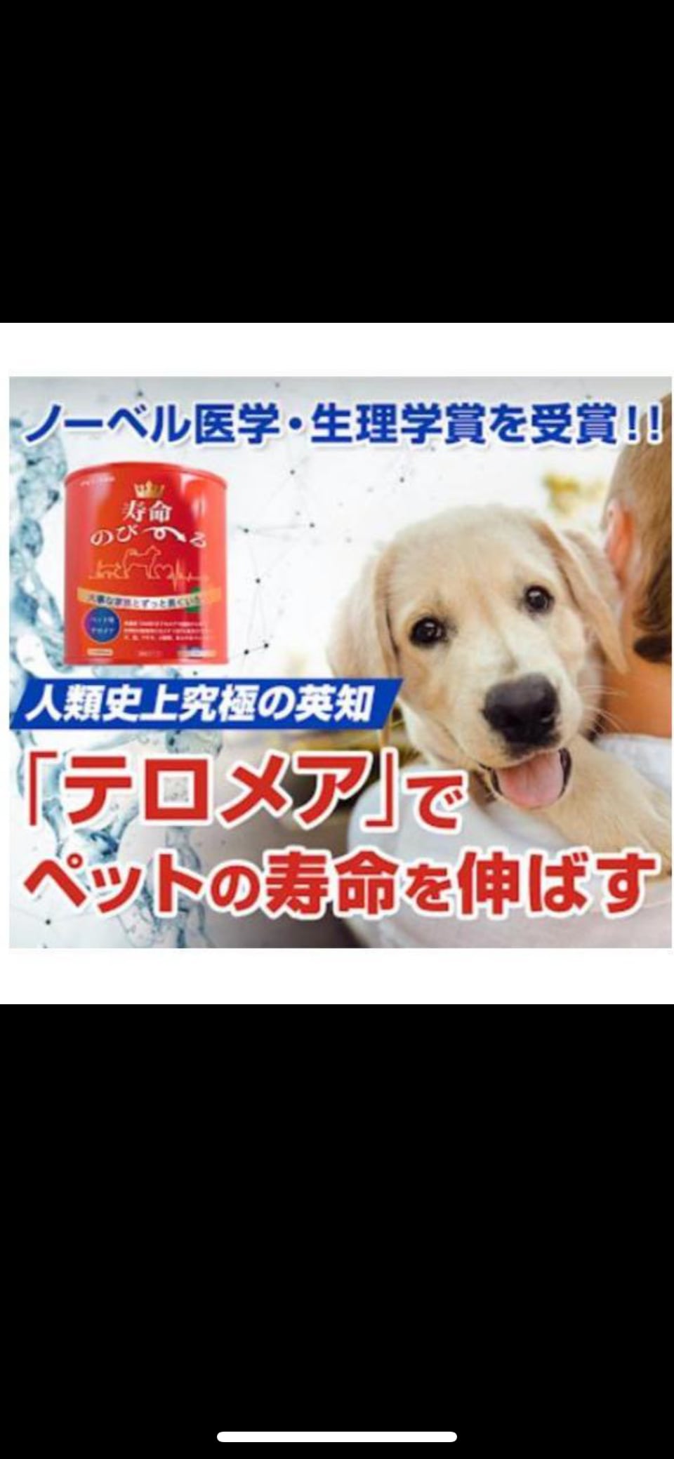 世界初の動物用テロメア「寿命のび～る」あらゆるペットに！ペット用