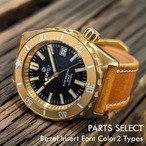 【LV1-BRASS】【2NDFBK-2GD-2PW】【G002/ダブルドーム風防】 【スロープ型ベゼル】 ブラスケース ハンドメイドレザーベルト ブラックダイアル 20気圧防水 機械式/自動巻き SEIKO NH35 ムーブメント搭載 メンズウォッチ LEVEL7