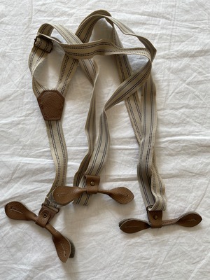 Euro vintage stripe suspender