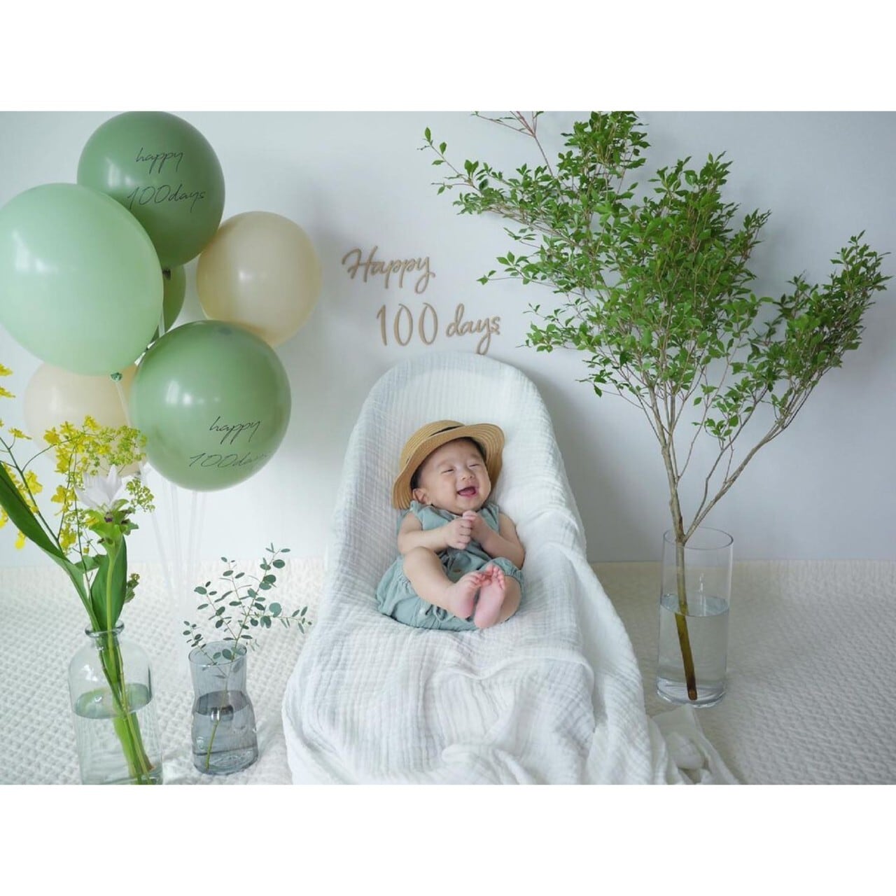 木製 / レターバナー Happy 100days ［A］ | AmmyMade