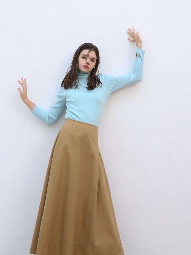 henry neck layered tee | Katrin TOKYO