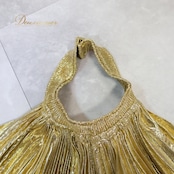 ベリーダンス 小物 ウィング ゴールド系 金 レッスン 練習 煌びやか イシスウィング 華やか ダンス用品 小道具 スティック 舞台 イベント プリーツ 大きい