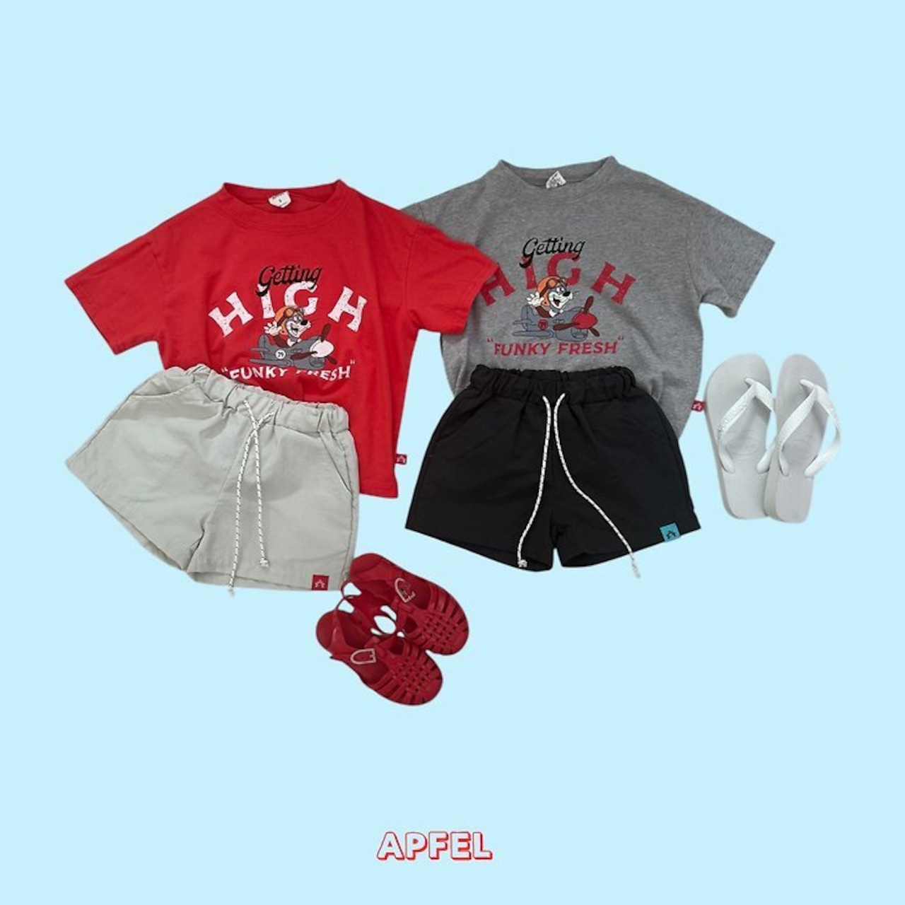 【取寄/韓国直送】APFEL 26/SM ポンキTシャツ｜夏服｜韓国子供服