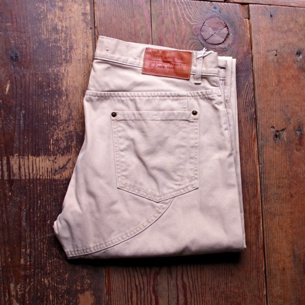 BEST MADE CO. Brown Duck Double Knee 5pocket Pnats / ベストメイド 