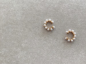 Ear cuff 9 pearl  2set