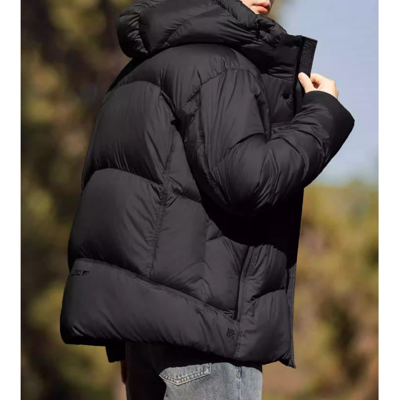 フルジップ ヒップ丈 ダウンジャケット af0446