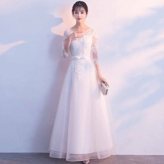 ウェディングドレス 白 二次会 花嫁 ウェディング ワンピース ドレス