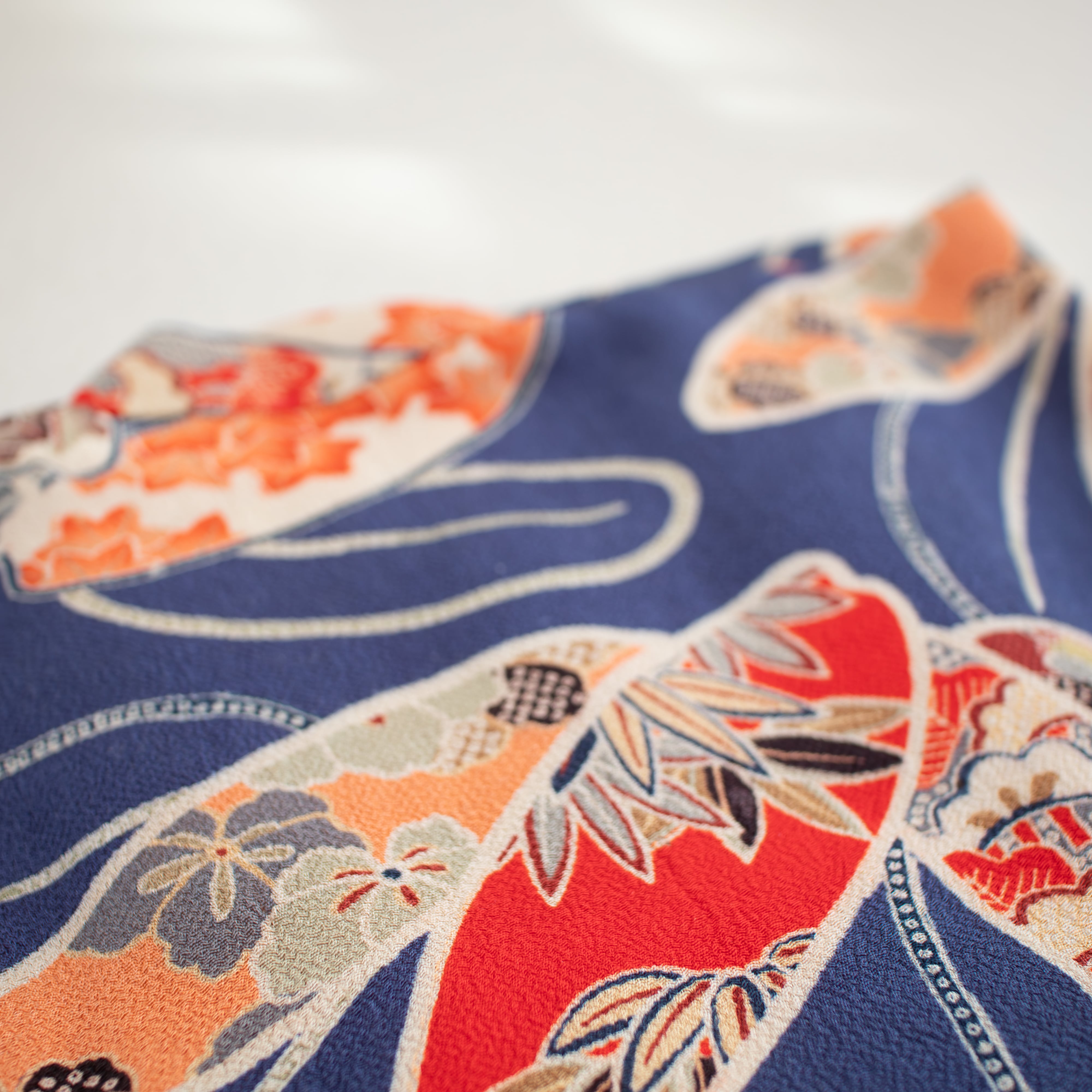 女の子被布style 『紺』/SA3025 (対応身長目安 85㎝~95cm)