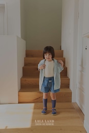 【取寄/韓国直送】LALALAND 26/SM (Kids)ポイントデニムハーフパンツ|夏服|韓国子供服