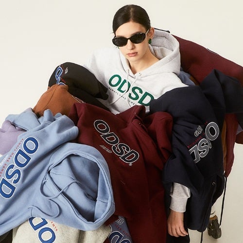 ODDSTUDIO  ODSD LOGO APPLIQUE HOODIE