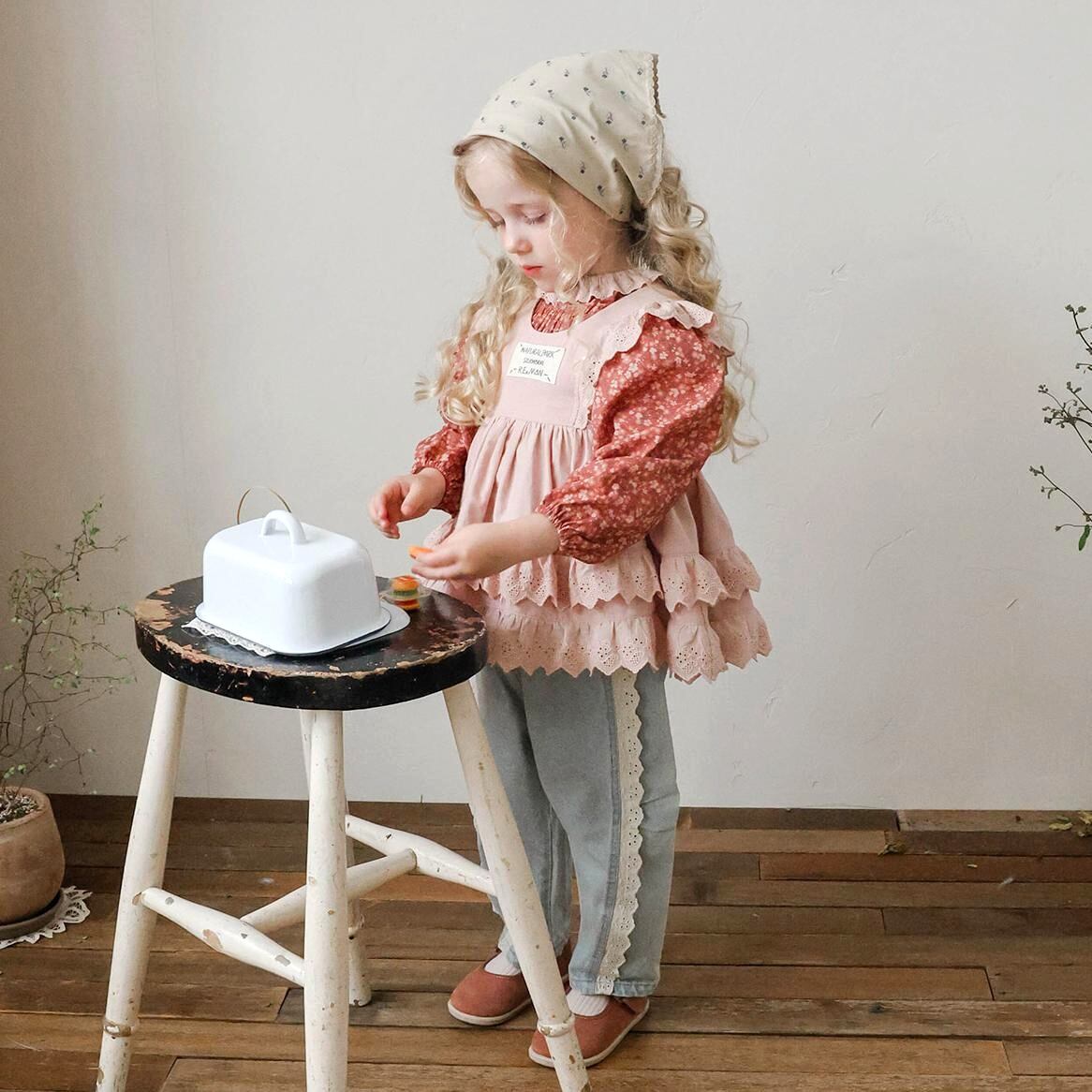 «Sold out»«puella flo» アシャエプロン 2colors