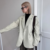 mixツイルオーバーハンサムJK/ライトベージュ