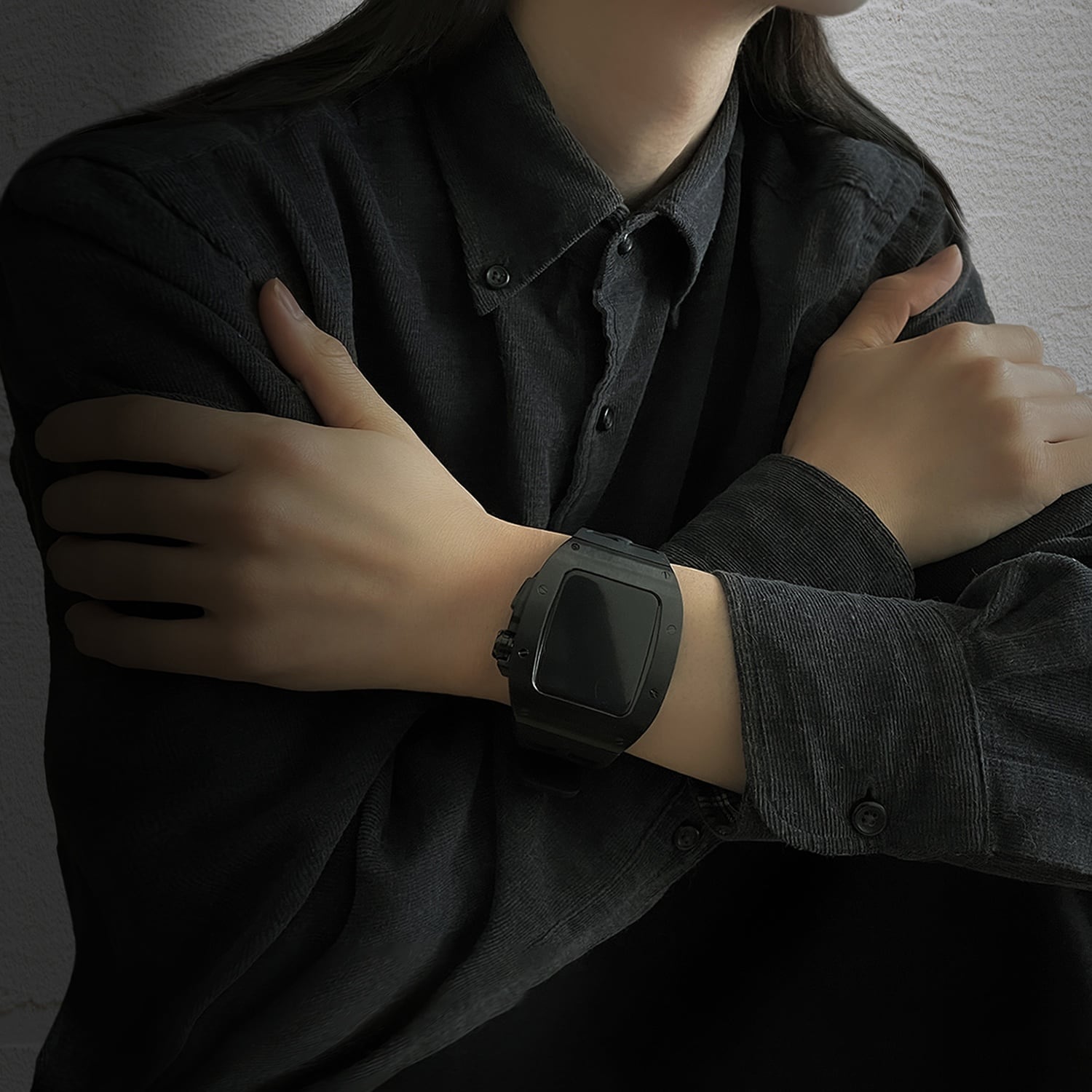 アップルウォッチ フル ステンレス ケース ベルト2本セット 45mm 44mm  