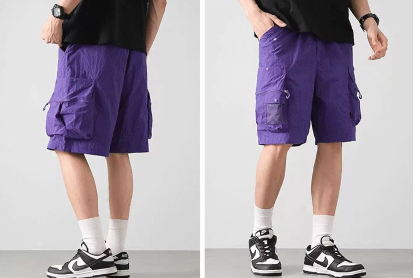 ショーツ メンズ / 水陸両用 ナイロン ショーツ ナイロンハーフパンツ