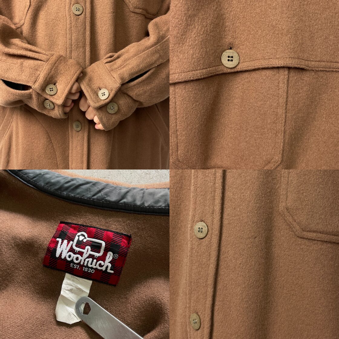 90年代 WOOLRICH ウールリッチ ウールシャツジャケット ダブル 