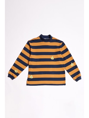 P.A.M. (Perks And Mini) / GROW WITH THE FLOW STRIPE MOCK NECK LS TOP