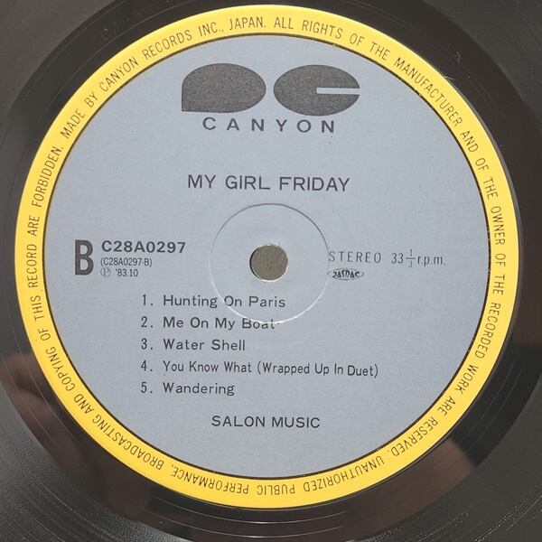 Salon Music / My Girl Friday [C28A0297] - 画像4