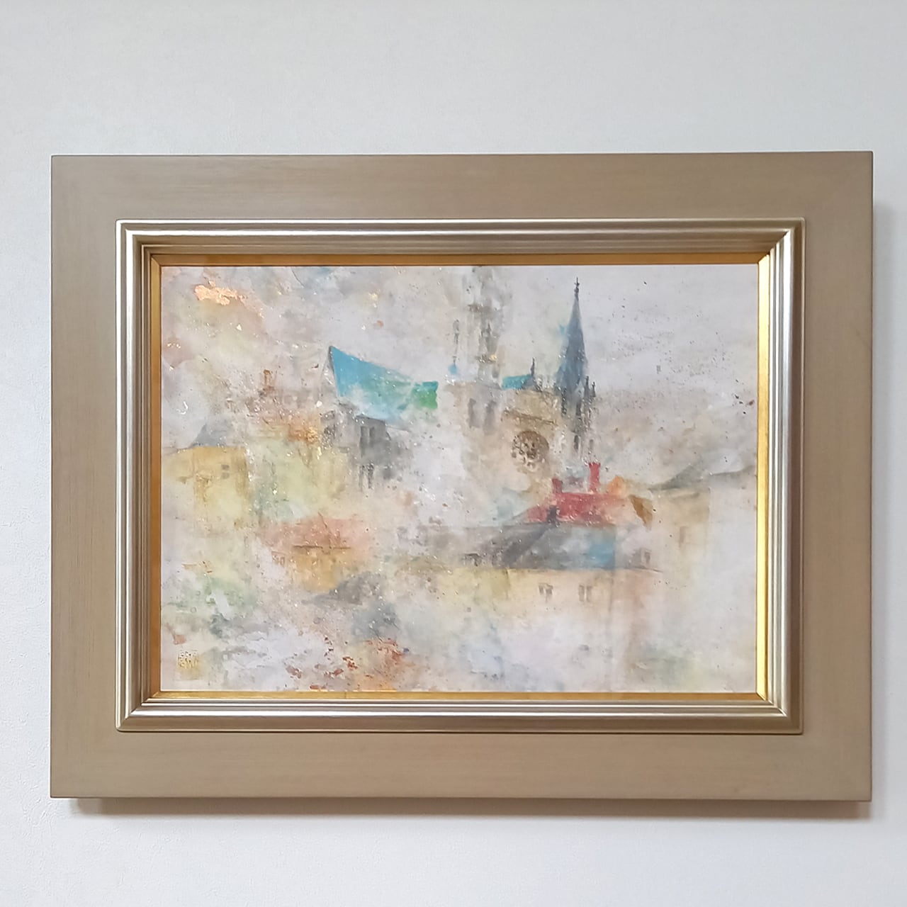 色鉛筆画 「日比谷公園鶴の噴水-秋-」 | Kenro Art