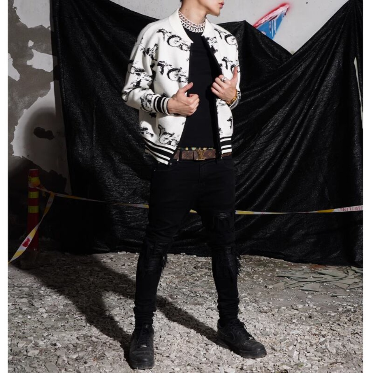 TGFCLUB  All-over pattern logo  jacket - 5