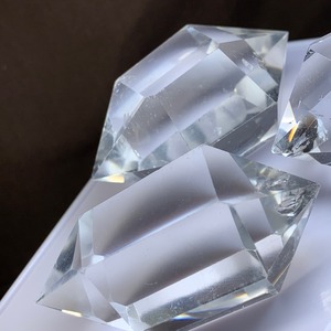 2.透明✩水晶ダブルポイント