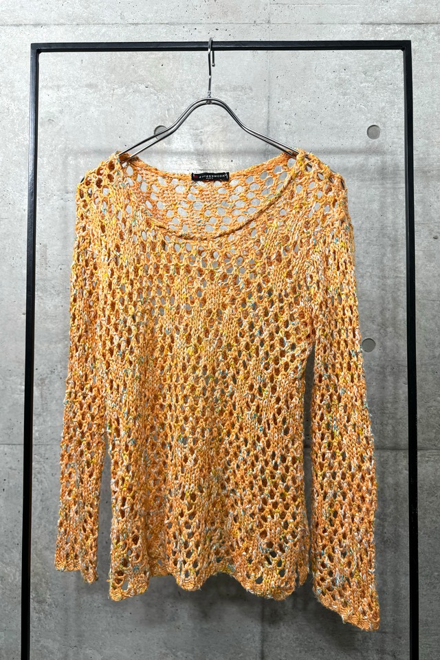 "FRANCE" see-through knit