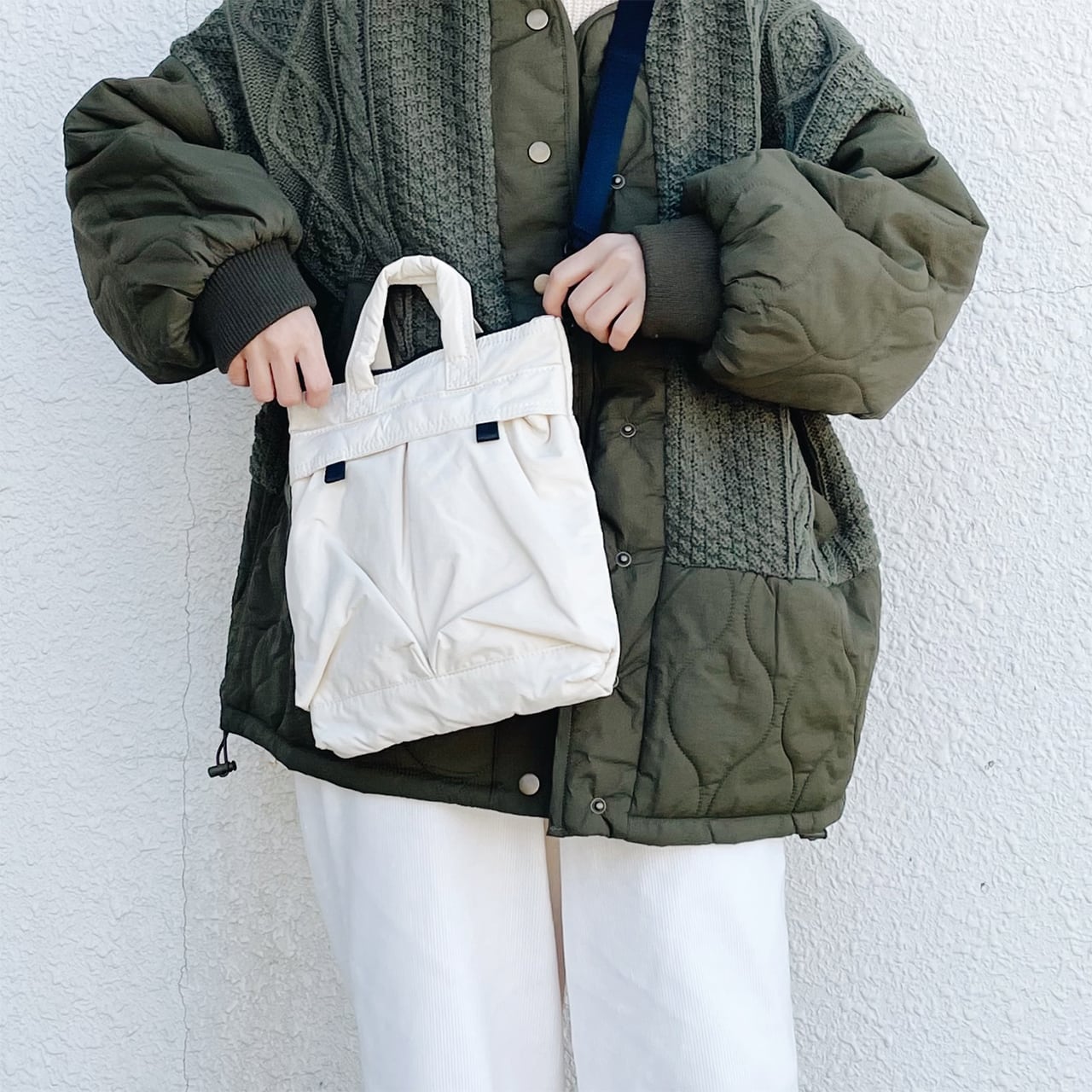 Multi bag with pockets (ivory)