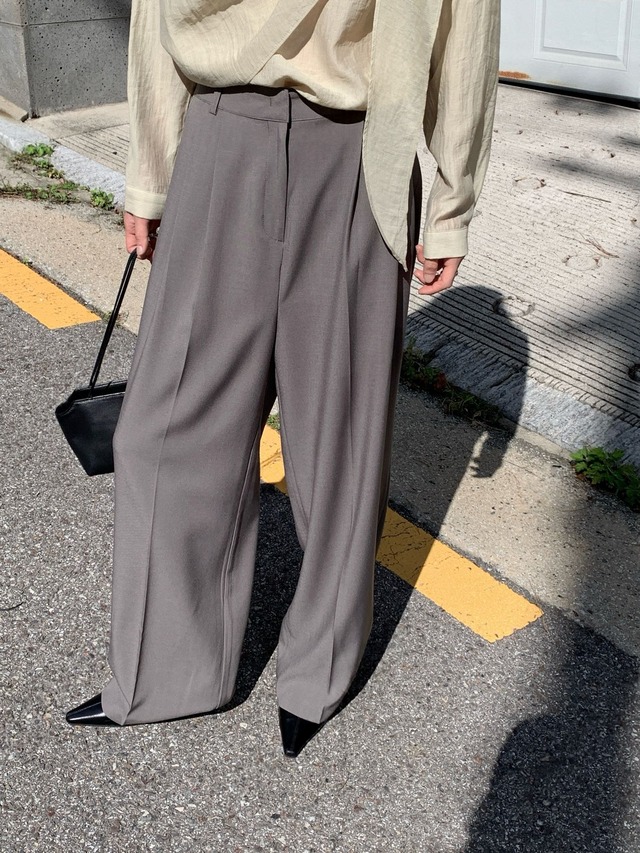Wide Leg Tailored Pants
