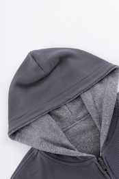 WOKE EDGE  / Double Face Glit Zip Hoodie