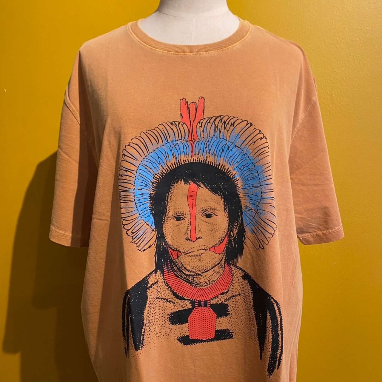 カヤポ族のTシャツ 【Cachique(areia)】