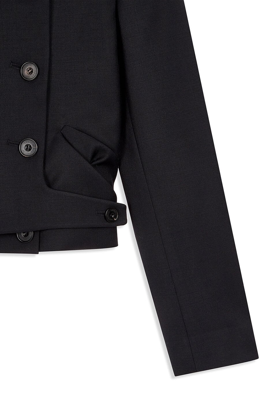 OPEN YY] WOOL DOUBLE-BREASTED BLAZER, BLACK 正規品 韓国