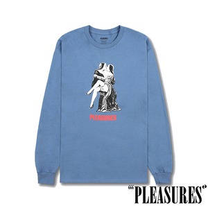 【PLEASURES/プレジャーズ】FRENCH KISS LONG SLEEVE 長袖Tシャツ / INDIGO BLUE / HOL23-11913