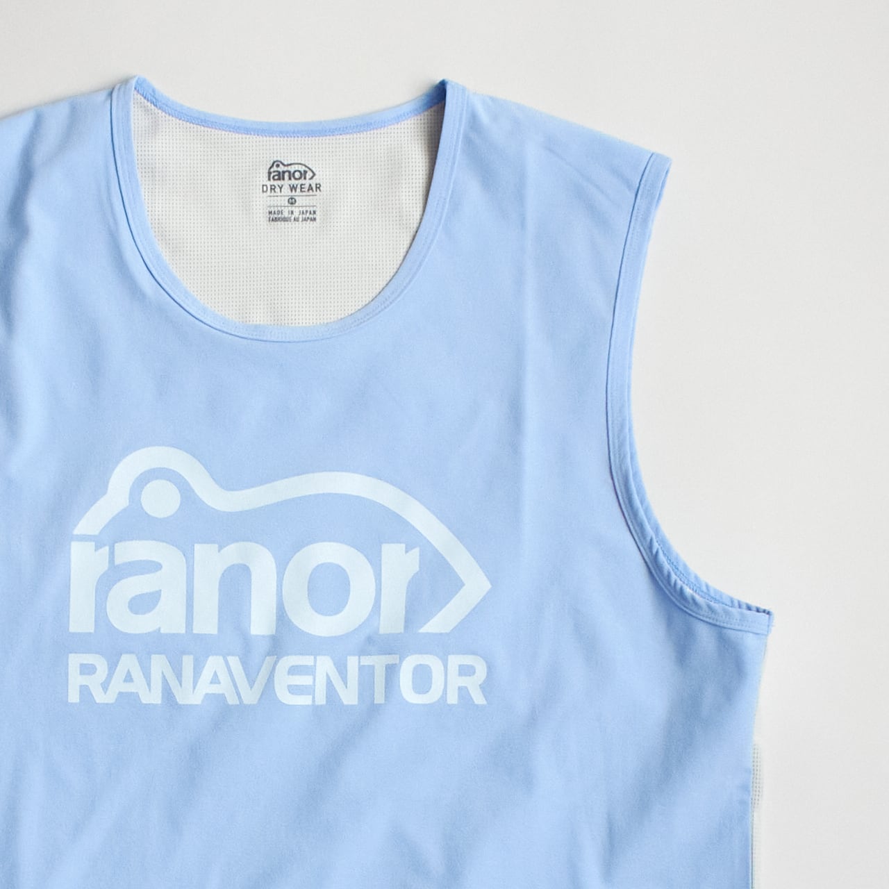 ranor ラナー ノースリーブ Mサイズ ranor（ラナー）BACKMESH NOSLEEVE - SAX バックメッシュノースリーブ