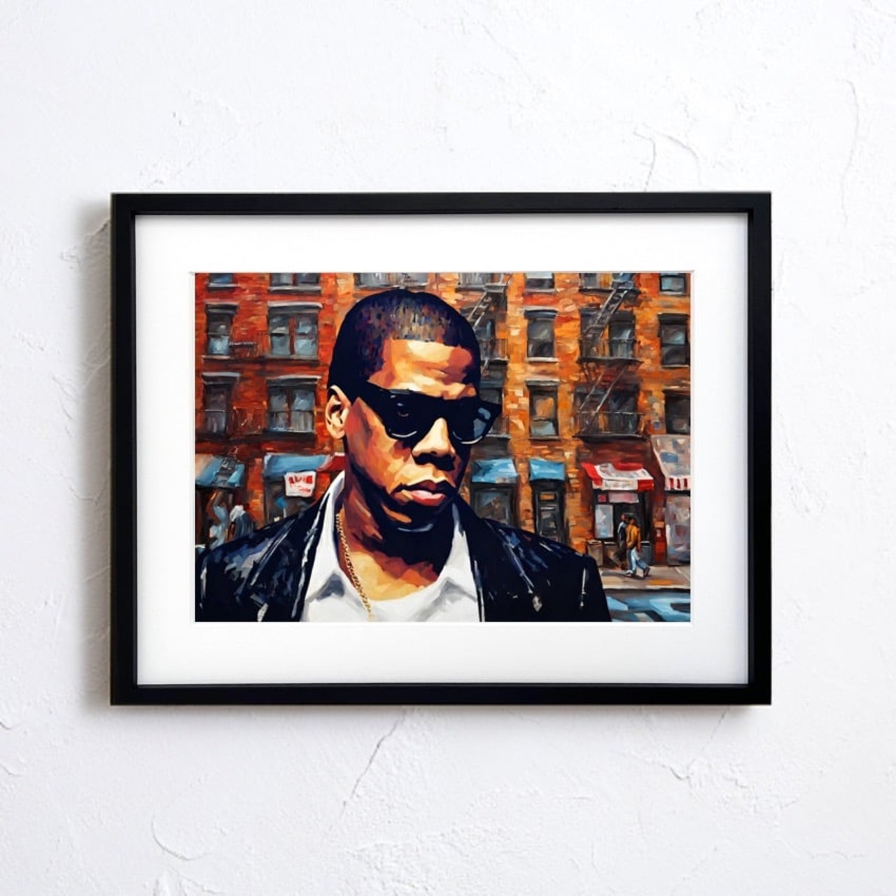 Empire Flow｜Jay-Zをオマージュしたストリートアートポスター｜ブルックリンの魂とモードが交差するスタイリッシュインテリアA3ポスター
