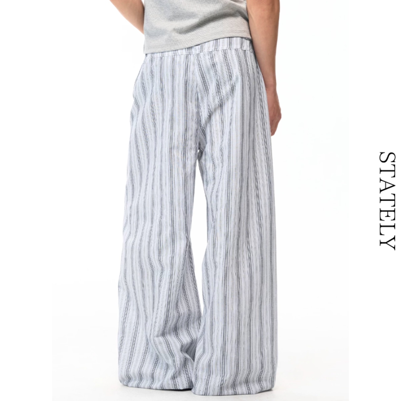 Linen Stripe ワイドパンツ/3color_B05・画像4