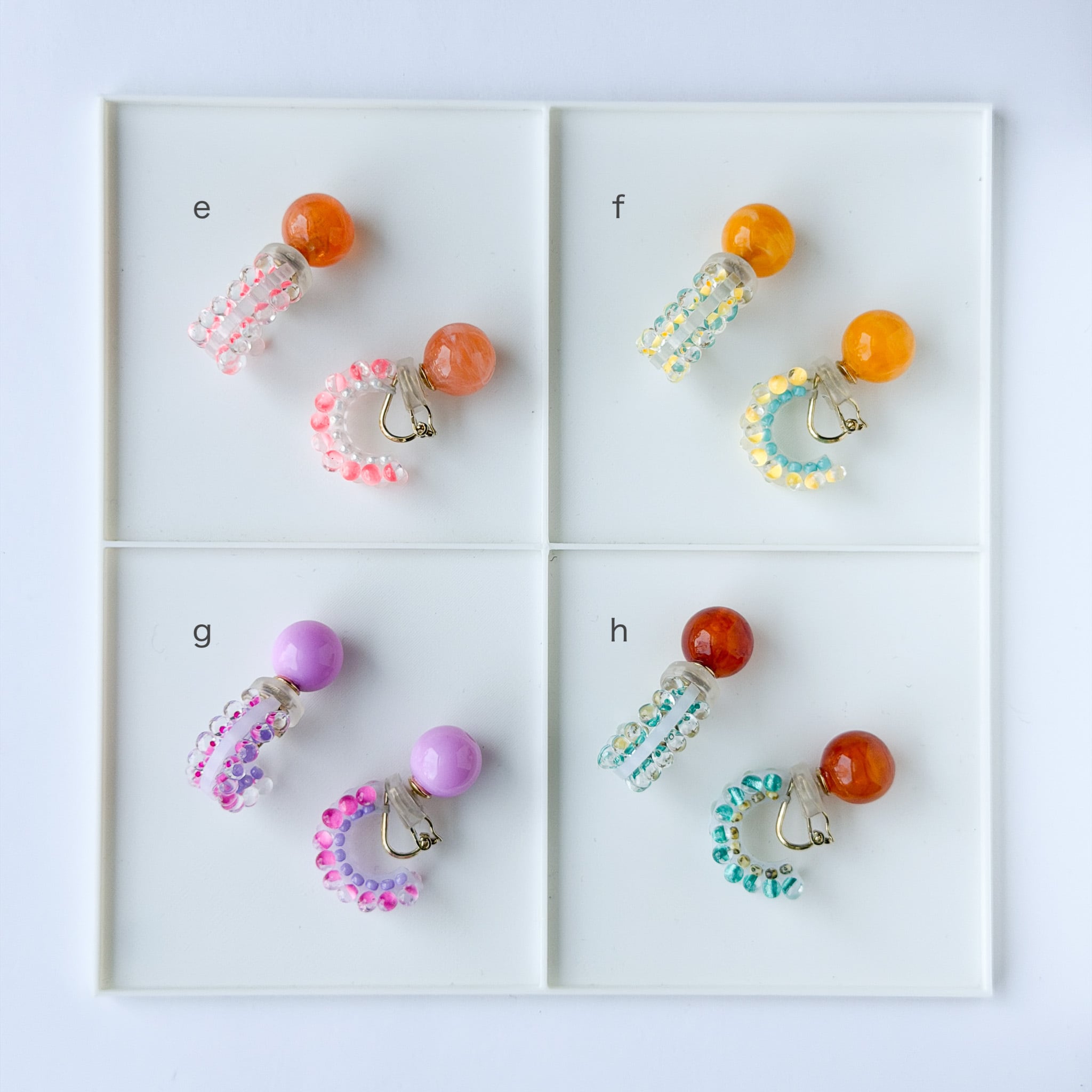 PUZZLE RING イヤリング 1P e-h