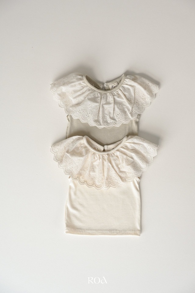 【取寄】roa｜vanilla lace sleeveless tee｜バニラレースノースリーブT｜XS-XL｜kids｜26 summer