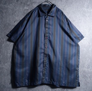 Multicolor Gradient Stripe Oversize Shirt