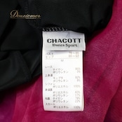 社交ダンス 衣装 チャコット Chacott ワンピース ドレス 黒 紫 ピンク フリル レース 日本製 リボン パーティドレス 上品 高級感 ブラック系 パープル系 フレアスカート ダンスパフォーマンス 女性用 フェミニン おしゃれ エレガント