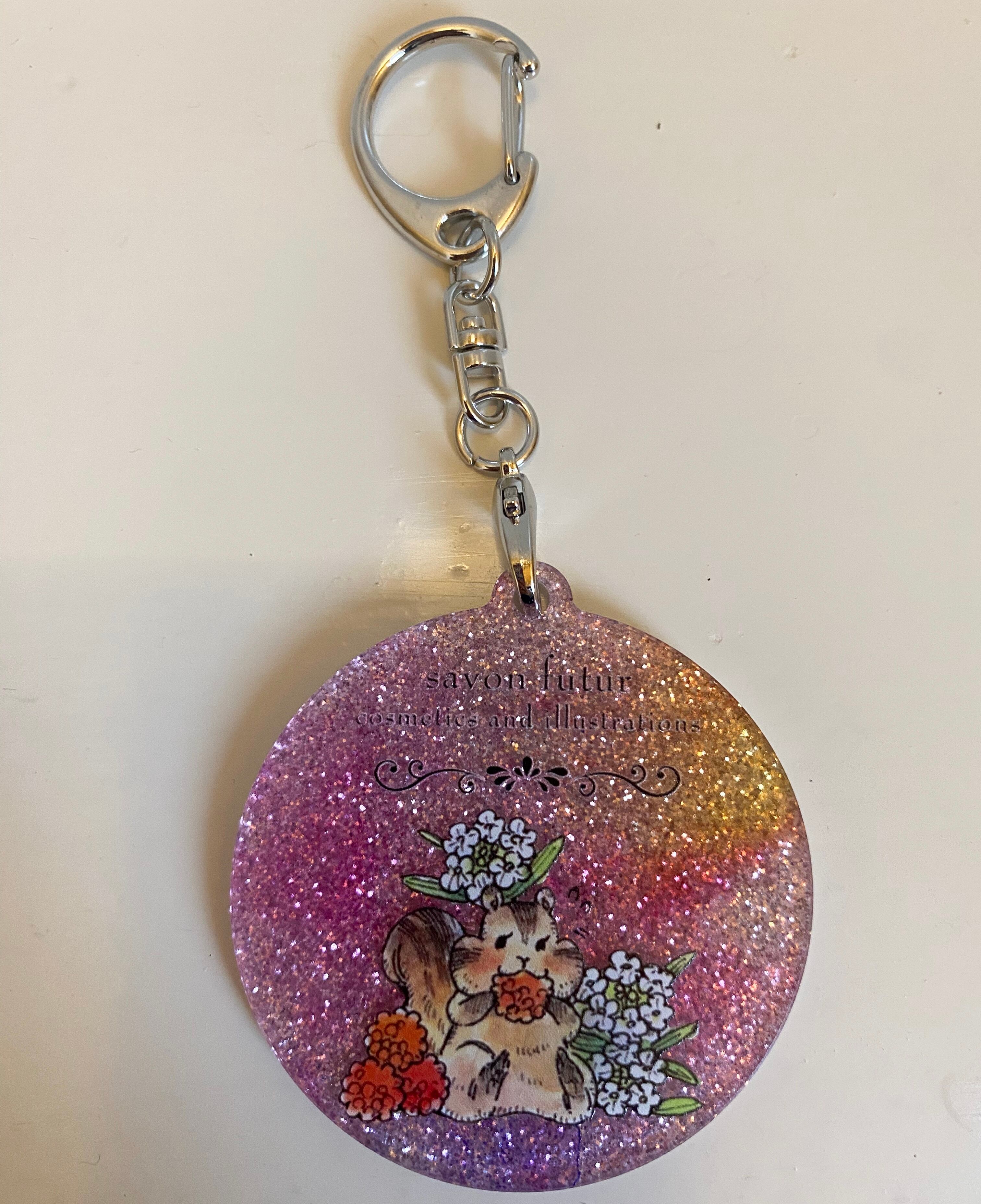 キラキララメアクリルキーホルダー / りす