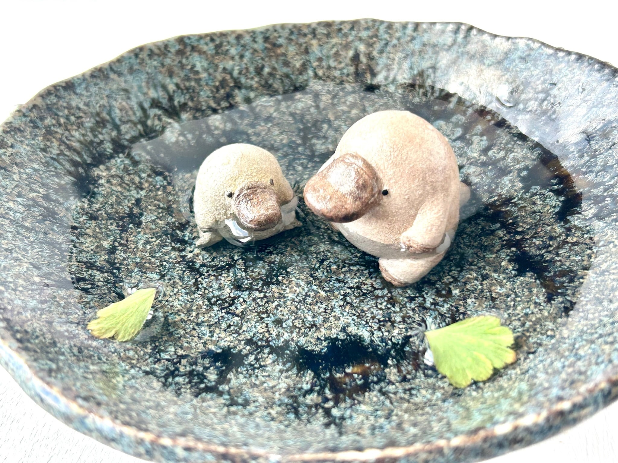 お花見カモノハシさん親子 | 手ノヒラ堂 Tenohira-shop