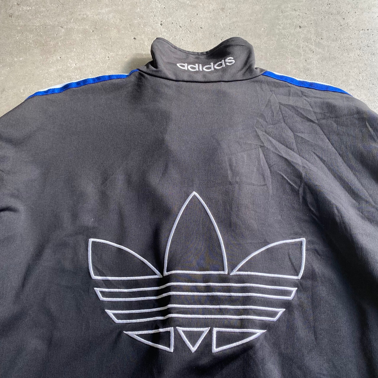90年代 adidas アディダス トレフォイルロゴ 刺繍 グラデーション 