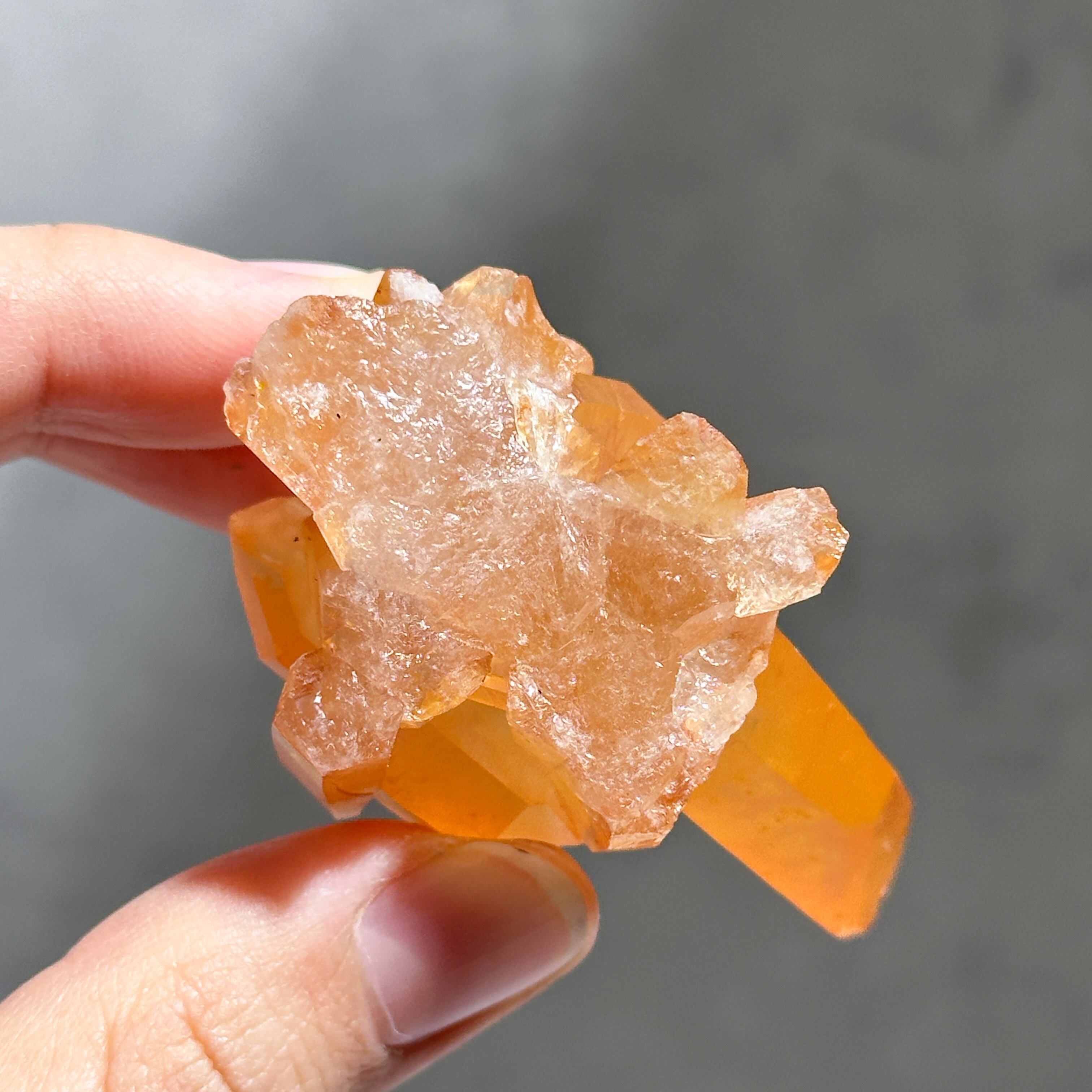 ミナスジェライス産タンジェリンクォーツ クラスター34◇ Tangerine