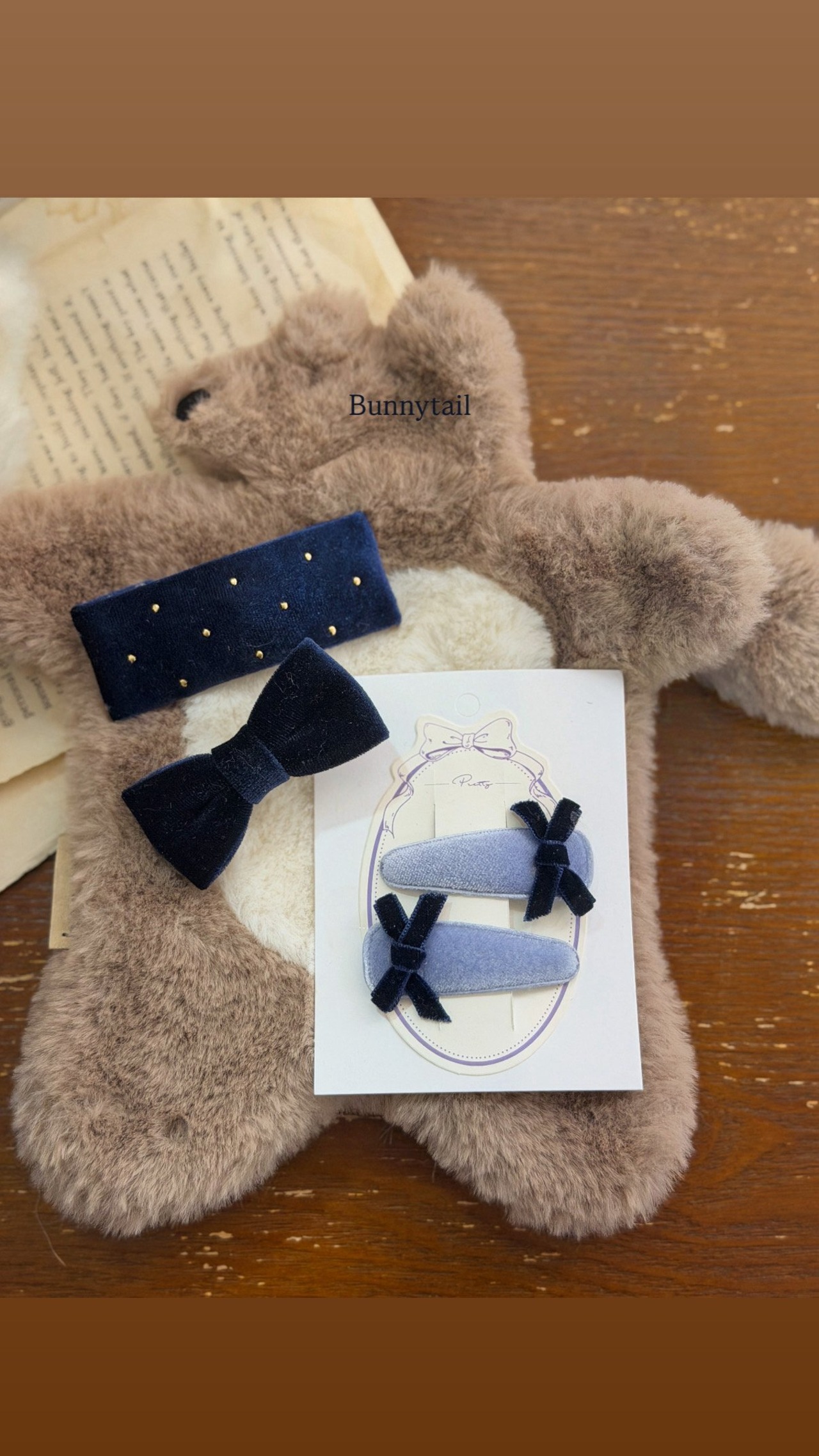 bunny tail［取寄］kirakira hairpin (2ea) 26winter