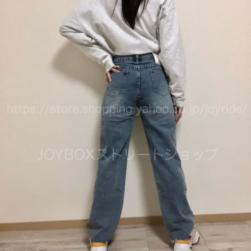 フック クラッシュ デニム パンツ ジーンズ ダメージ 韓国 フック クラッシュ デニム パンツ ジーンズ ダメージ 韓国