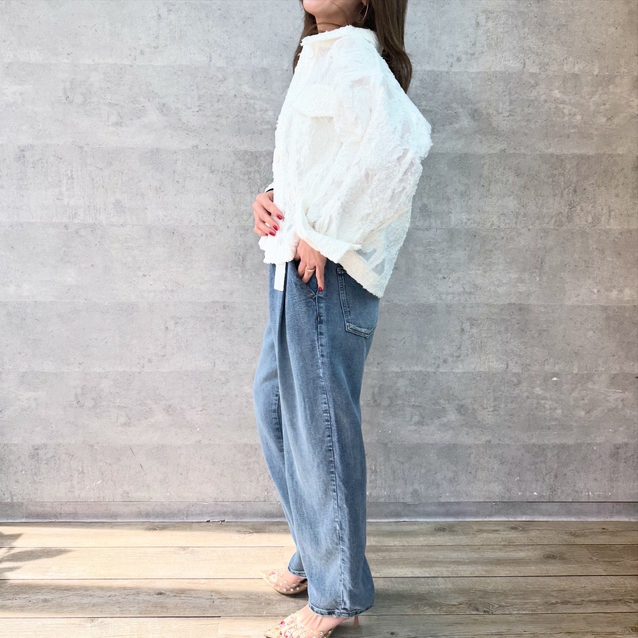 アンナケリー  Annakerry テンセルバルーンデニムPT