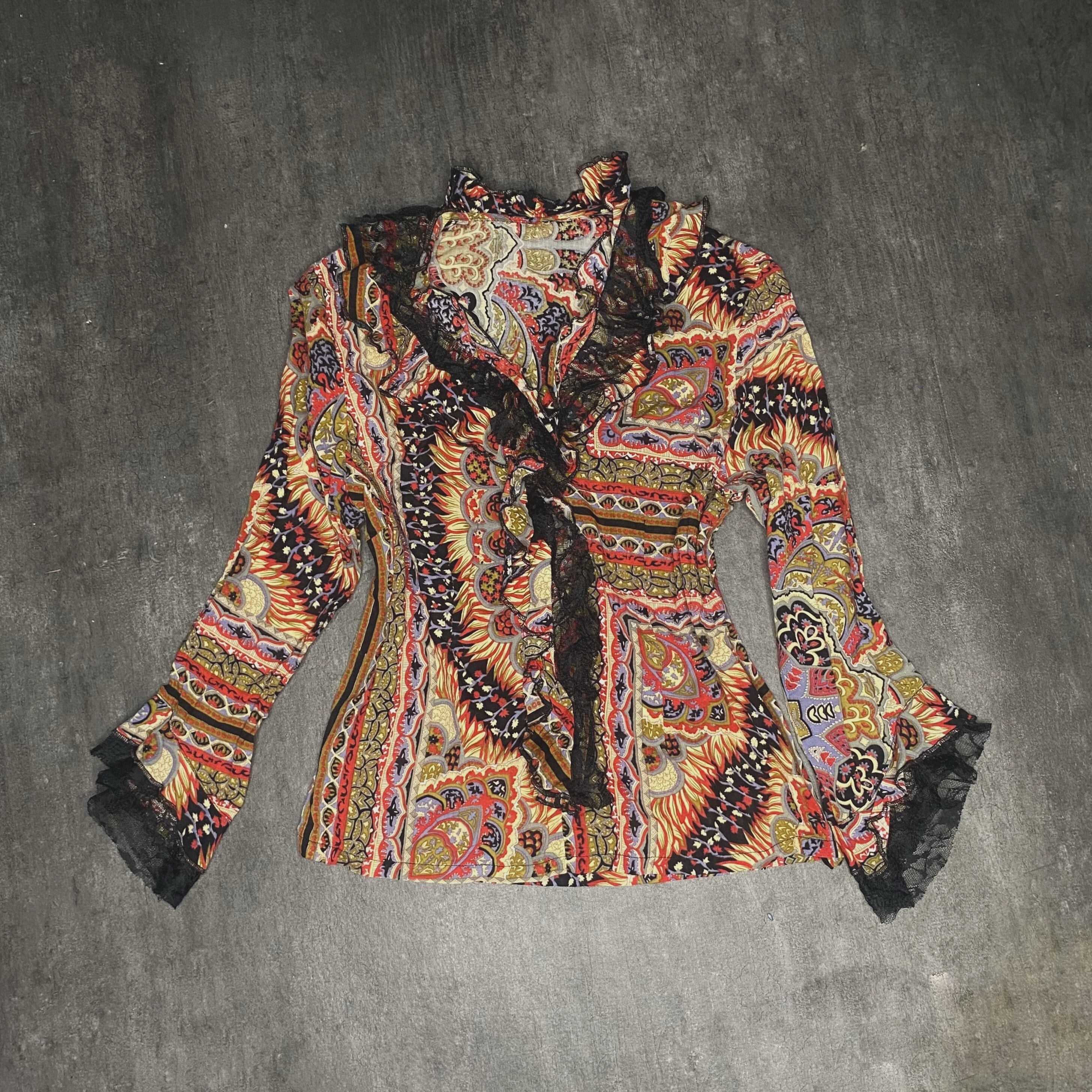 used lace sleeve tops