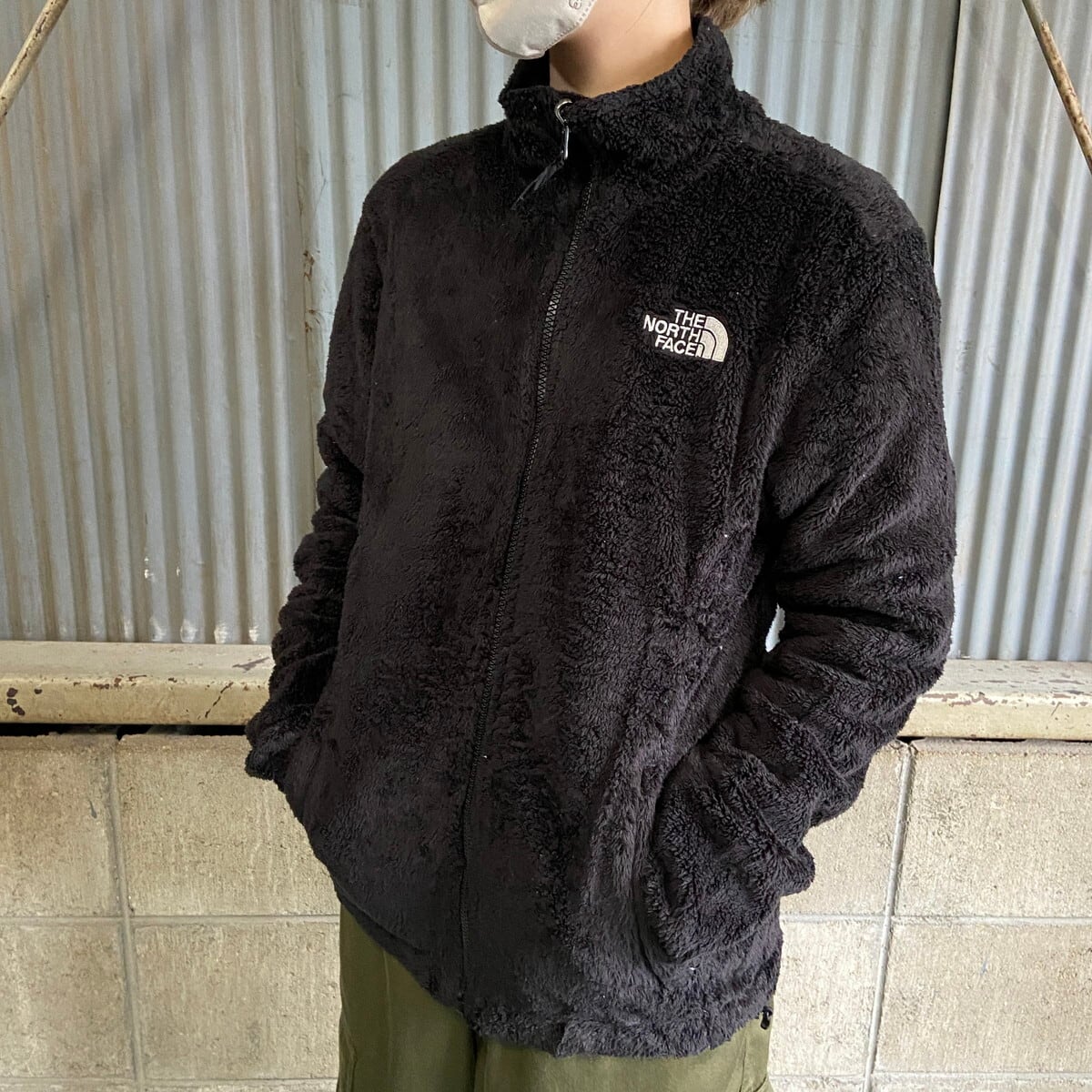 ザ ノースフェイス ボアフリースジャケット レディースS 古着 THE NORTH FACE アウトドアジャケットブラック 黒 【フリースジャケット】  | cave 古着屋【公式】古着通販サイト