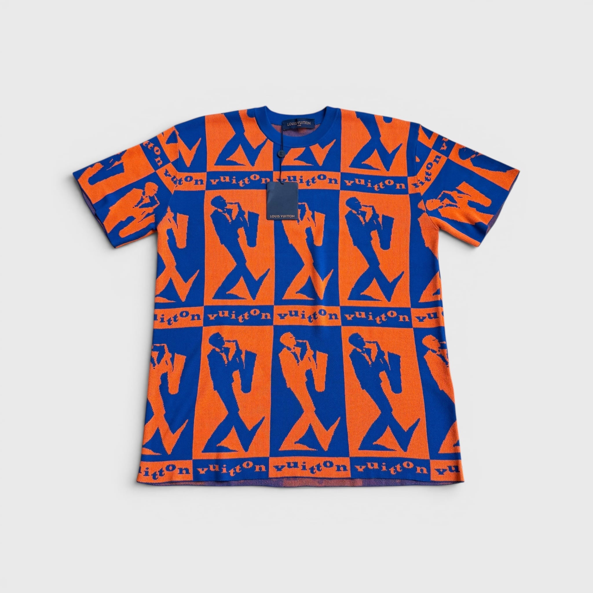 LOUIS VUITTON LV ジャズフライヤー ショートスリーブ ニット Tシャツ