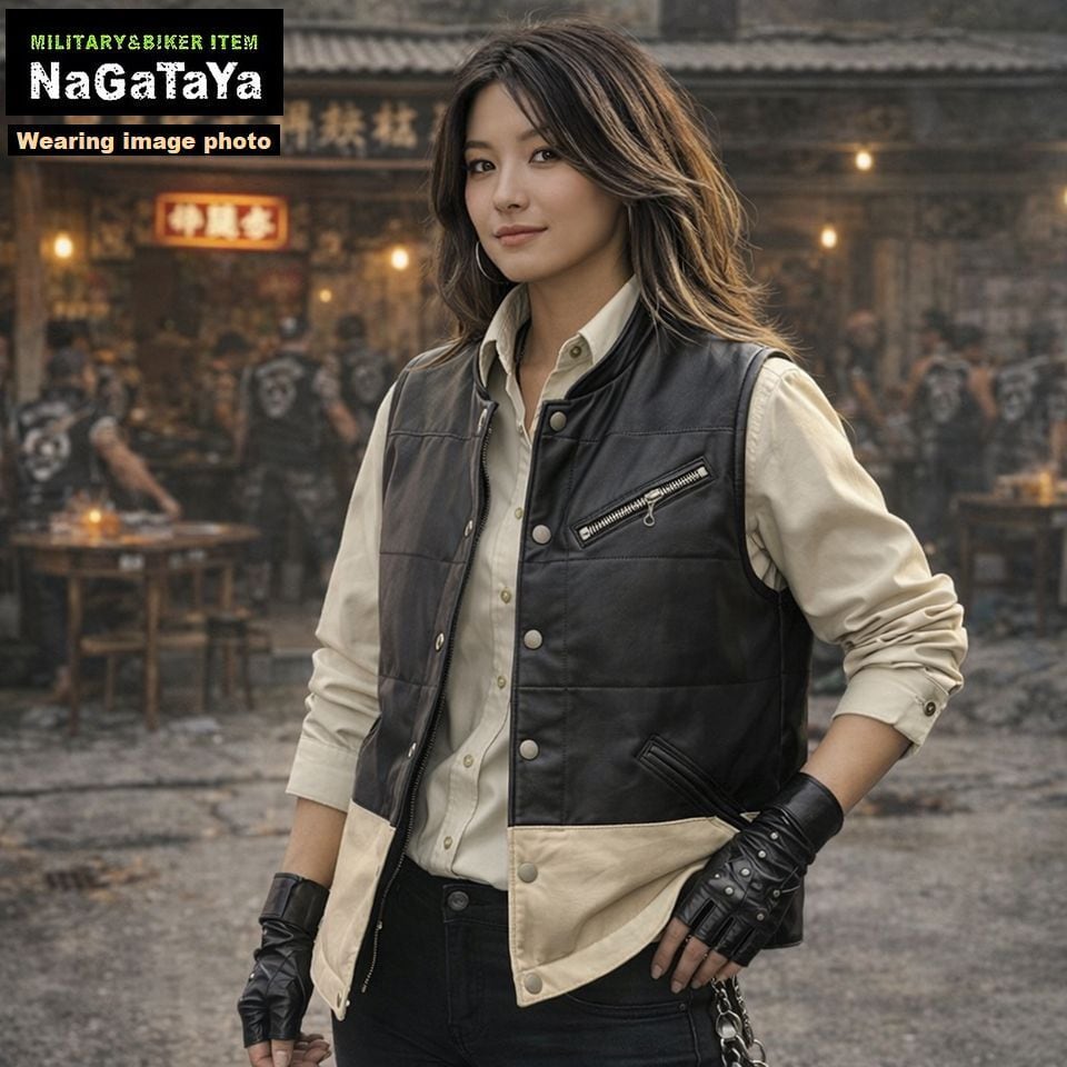 Vin&Age ヴィンアンドエイジ Naughty leather vest レザー ナーティー